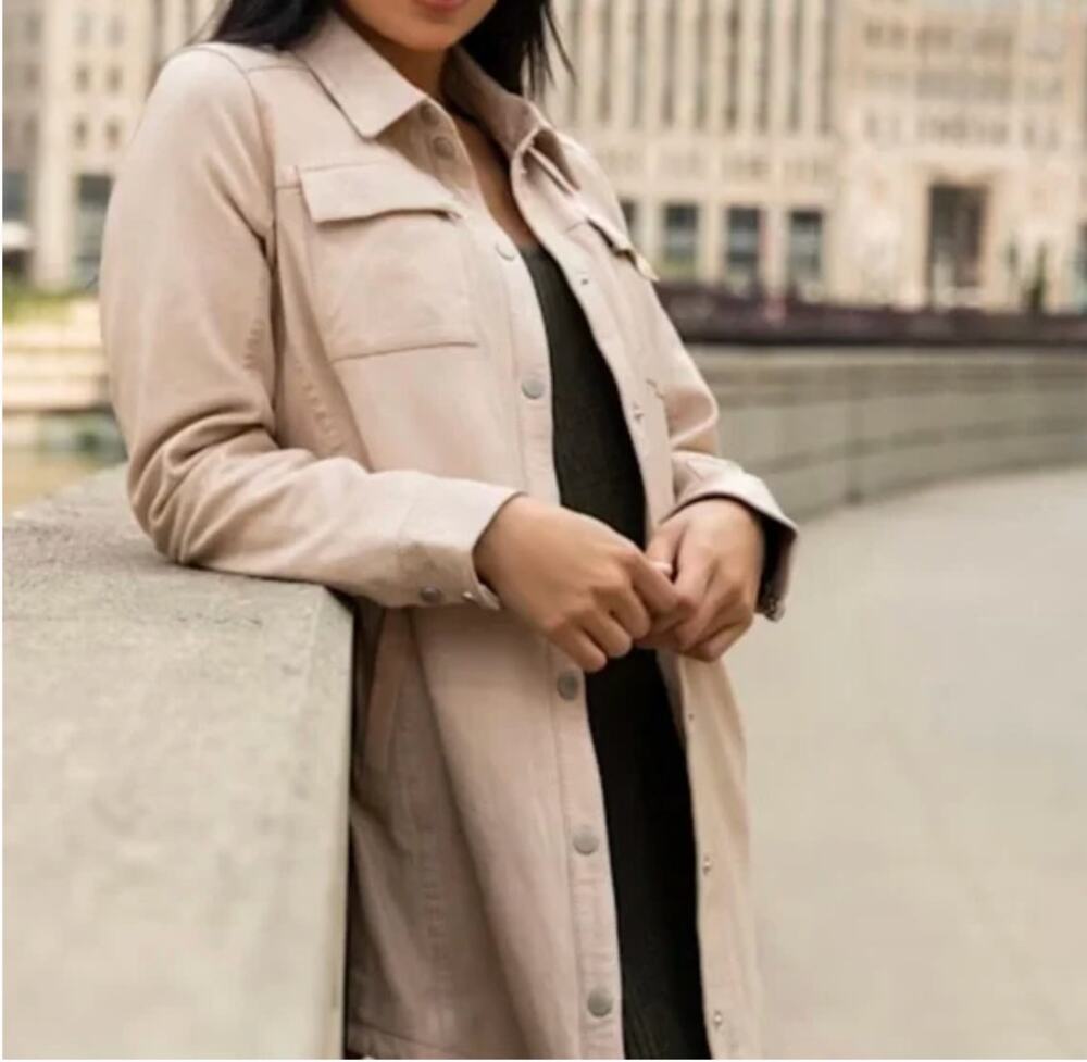 Mauritius 10 Miha RF Leather Jacket, Cream
